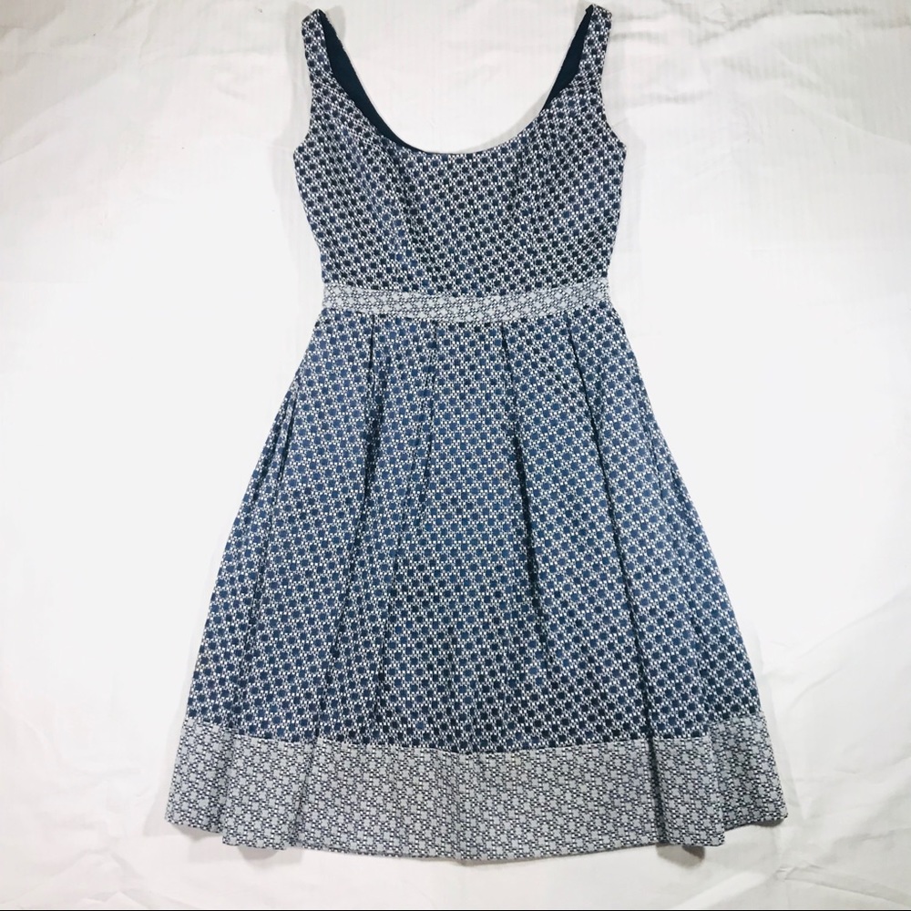 Shoshanna Jacquard flare dress